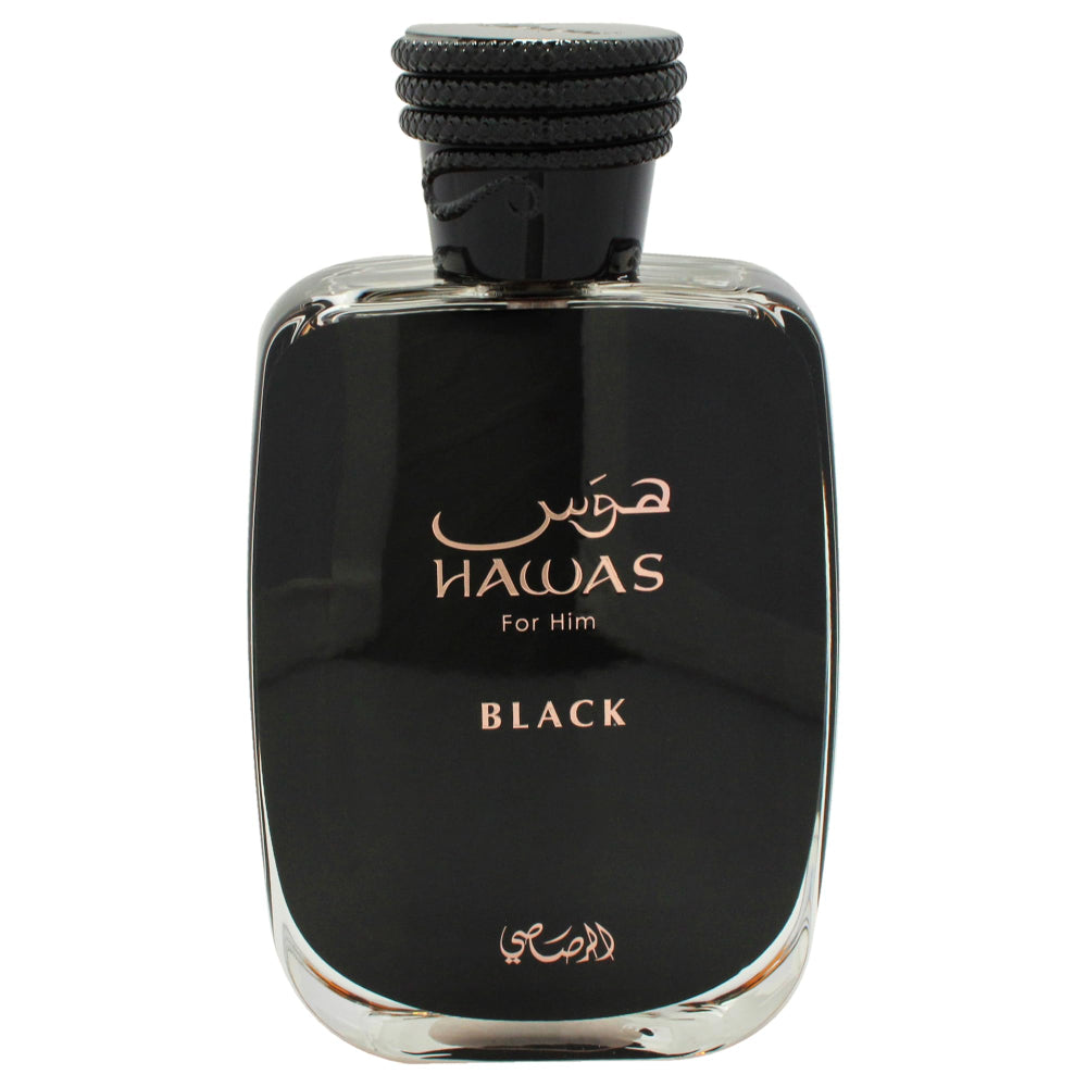 RASASI Hawas Black EDP 100ml For Men | Long Lasting Woody Spicy Men's Fragrance